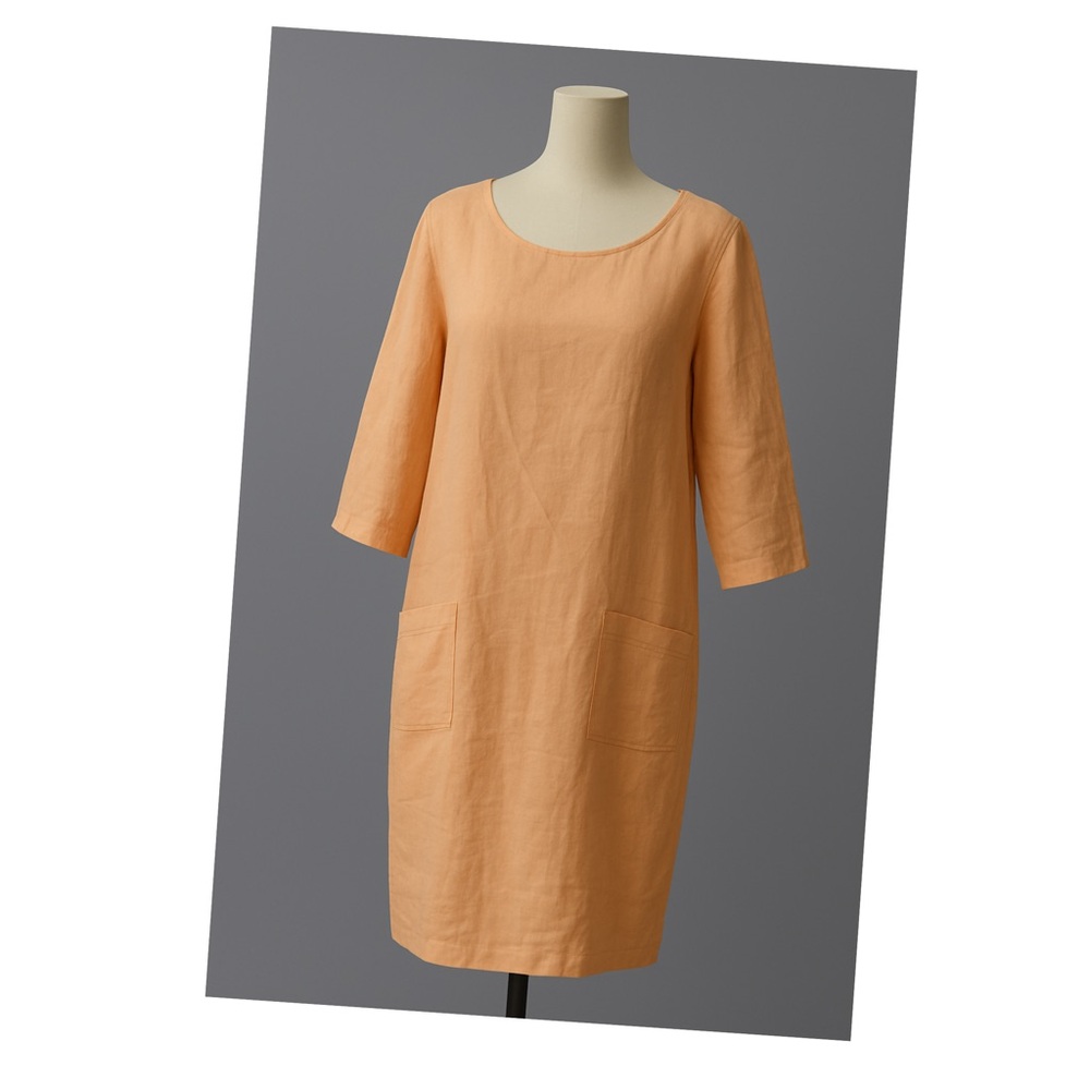 Elegant light pink Dress in Linen